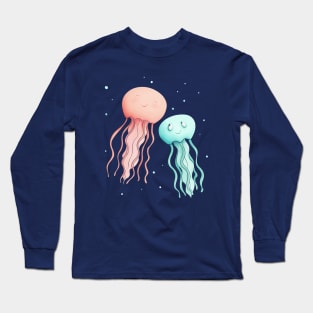 Jellyfish Mom And Baby Long Sleeve T-Shirt